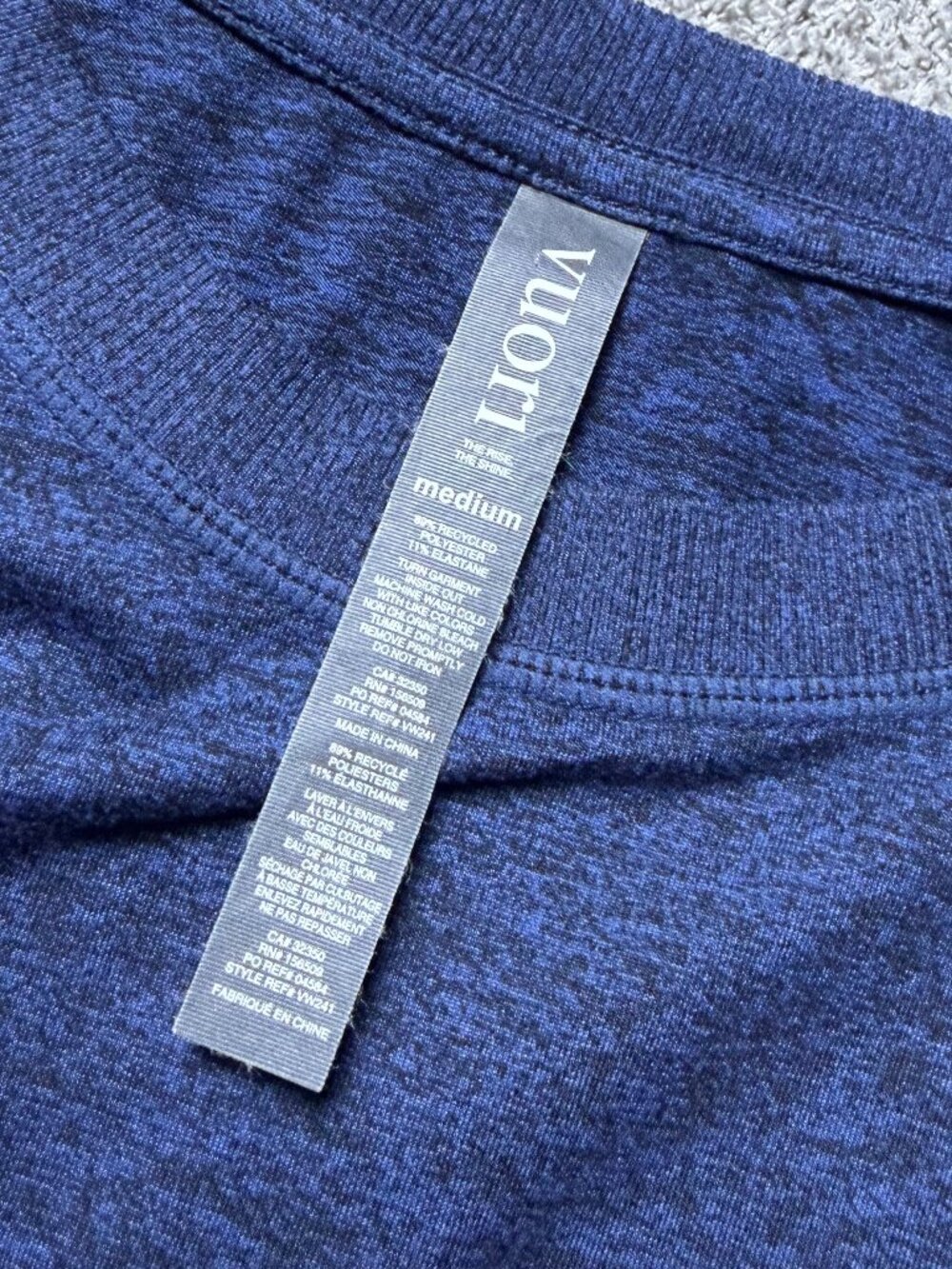 Vuori Women's Long Sleeve Halo Crew Neck Pullover Blue DreamKnit Sweater Medium - Picture 3 of 6
